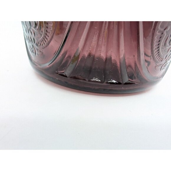 Vth Royal Lace Hazel Atlas Amethyst Depression Glass Cookie Jar Bottom Only HTF - Picture 8 of 16